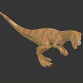 3D Pinkish Purple Tyrannosaurus Rex Dinosaur Model With Standing Posture And Open Mouth