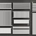 Various Modern Radiator Designs In White For Home Heating Systems