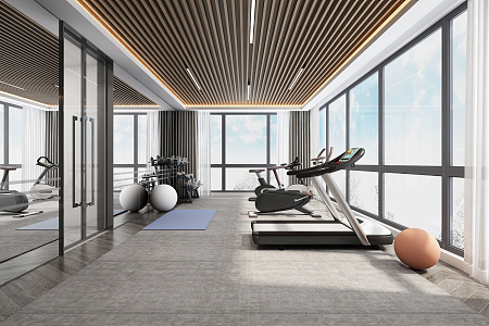 Modern Gym 3d model