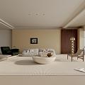 modern living room 3d model