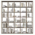 Modern Bookshelf Bookcase Open Bookshelf Books 3d model