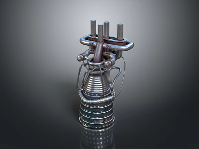 High Performance Computer Cooling Module With Metal Pipes And Cylindrical Structure Design 3d model