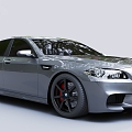 Grey BMW Sedan 3d model