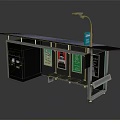 Modern Bus Shelter Design With Light Advertising Panels Information Screen And Seating