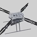 Industrial Drone Multi Rotor Design With Metal Frame Structure For Industrial Use 3d model