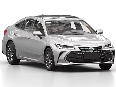 Silver Toyota Sedan With Modern Exterior Design And Sleek Stylish Body 3d model