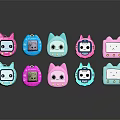 Cartoon Animal Shaped Smartwatch Devices In Various Colors Like Pink And Blue With Different Designs