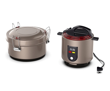 Modern rice cooker 3d model