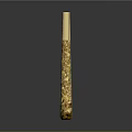 Brown Textured Herbal Daily Use Stick With Red Glowing End And Smooth Surface