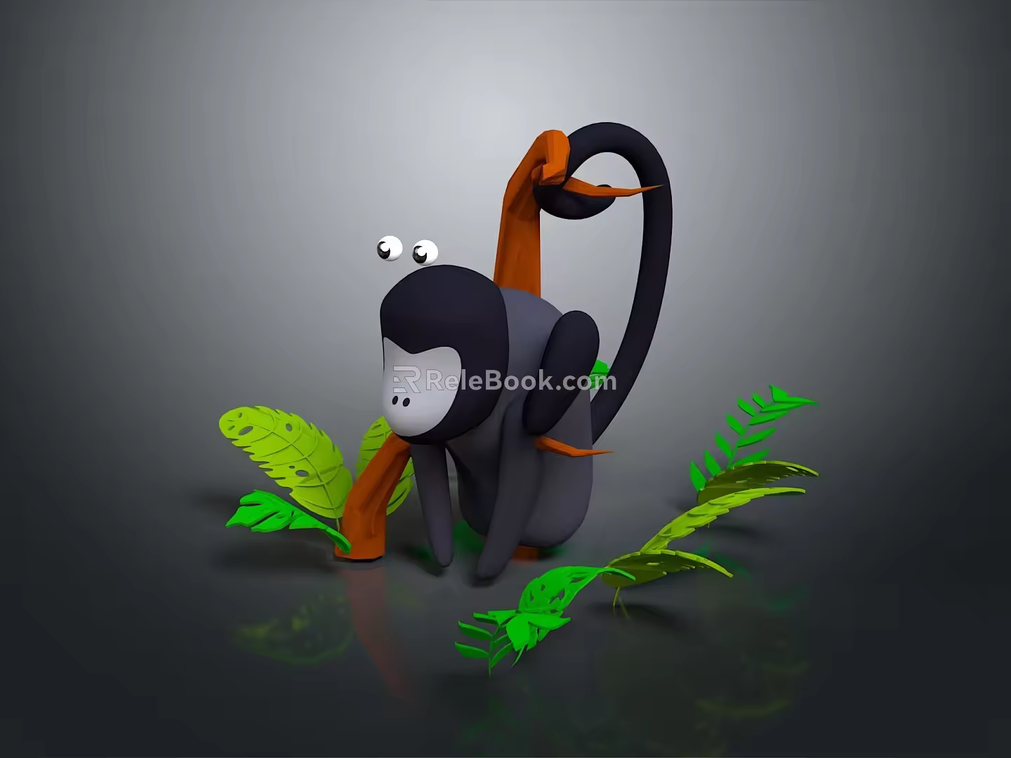 Monkey Cartoon Monkey Anime Monkey Stylized Monkey Fantasy Style Monkey Toy 3d model