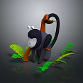 Monkey Cartoon Monkey Anime Monkey Stylized Monkey Fantasy Style Monkey Toy 3d model