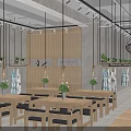 Qipao Themed Clothing Store Interior Featuring Mannequins Wooden Tables Ceiling Lights And Lotus Pattern Floor