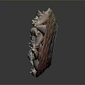 Decorative Basket Filled With Various Seashells Of Different Shapes And Sizes
