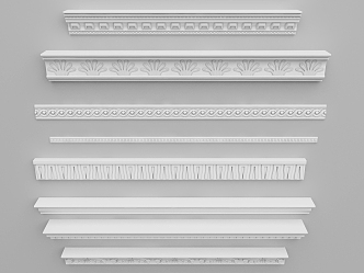 European plaster line 3d model