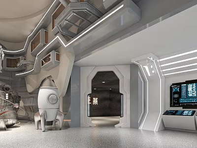 Modern Cinema Interior With Comfortable Seats Large Screen And Surround Sound System 3d model