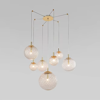 Modern Simple Light Luxury Chandelier Simple Chandelier Restaurant Chandelier 3d model