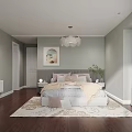 Cozy Kids Bedroom With Colorful Floral Wallpaper And Desk