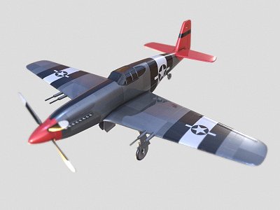 Modern Fighter North American Mustang Fighter Aircraft Aerobatic Aircraft Helicopter Bomber model