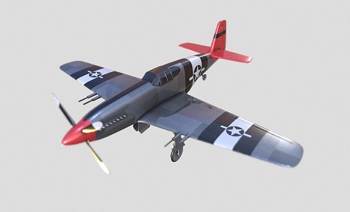 Modern Fighter North American Mustang Fighter Aircraft Aerobatic Aircraft Helicopter Bomber 3d model