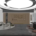 Spacious Modern Lounge Area With Panoramic Floor To Ceiling Windows And Comfortable Cozy Seating