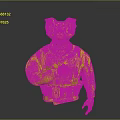 Anthropomorphic Lizard Character In Beige Military Coat With Orange Glowing Eyes Gesturing Hand And Suspenders