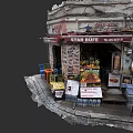 STAR BUFFE Cafe Street Front With Fruit Display Tables Chairs And Bottled Water