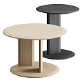 Coffee table round side table mother coffee table Poliform 3d model