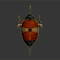 Goblin Airship Goblin Airship Cartoon Airship 3d model