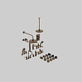 Brass Bathroom Accessories Collection Including Faucets Showerheads Knobs And Soap Dispensers