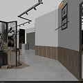 Modern Fashion Clothing Store Interior With Mannequins Green Plants And Sofa Seating