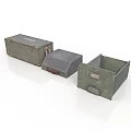 Vintage Storage Boxes With Lid and Open Design for Home Organizing