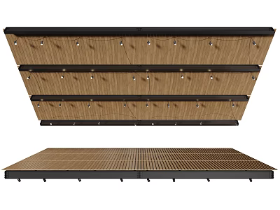 Modern Industrial LOFT Ceiling Bare Ceiling Industrial Pipe Ceiling Barbed Wire Ceiling 3d model