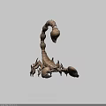 Realistic Scorpion Game Movie Character 3D Model Detailed Design Features