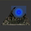 Ancient Door Portal Ancient Door Crossing Door Space-Time Door Science Fiction Door Loop Door Ring Science Fiction Ring 3d model