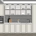 White Kitchen Cabinets With Arched Glass Doors Dishes Black And White Checkered Backsplash Oven