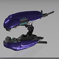 Futuristic Blue Weapon With Metallic Design Advanced Structure And Glowing Details