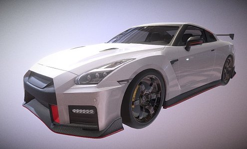 Unlock sports car 3d model