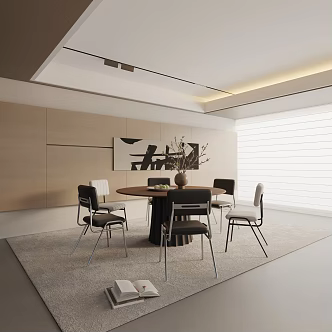 Modern table combination 3d model