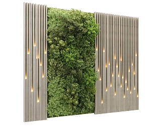 Plant wall 3d model