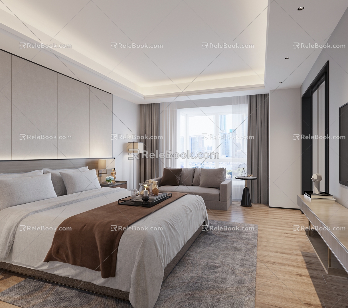 Modern Room Hotel Suite 3d model