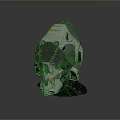 Futuristic Mechanical Weapon Helmet With Complex Armor Design And Red Accents 3d model