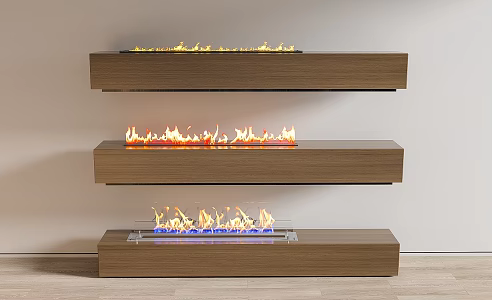 Modern Fireplace Electronic Fireplace Stove 3d model