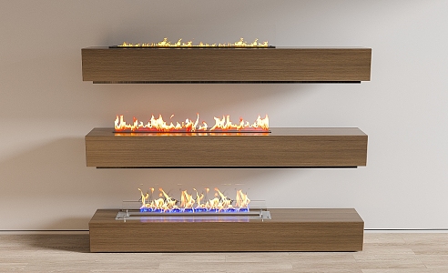 Modern Fireplace Electronic Fireplace Stove 3d model