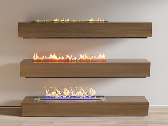 Modern Fireplace Electronic Fireplace Stove 3d model