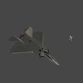 Modern Stealth Fighter Jet With Visible Cockpit And Deployed Landing Gear
