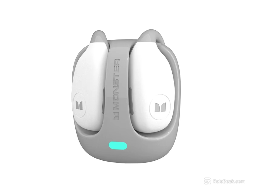 EDIFIER Wireless Earbuds With Gray Charging Case White Headphones And Green Indicator 3d model 