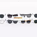 Stylish Sunglasses and Eyeglasses Collection with Different Frame Styles and Colors