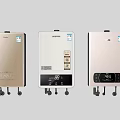 Modern Electric Water Heaters With Digital Display And Sleek Design For Home Use