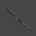 Flintlock submachine gun 3d model
