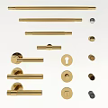 Brass Door Handles With Various Styles And Shapes For Home Decoration